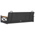 Banco columpio de ratán sintético negro 109x62x40