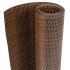 Toldo para balcón ratán sintético marrón y negro 600x100