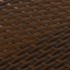 Toldo para balcón ratán sintético marrón y negro 600x100