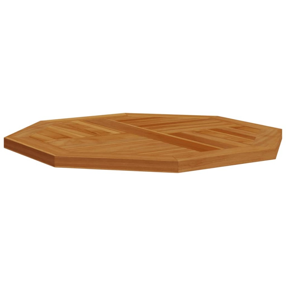 Tablero de mesa octogonal de madera maciza de teca 60x60x2,5