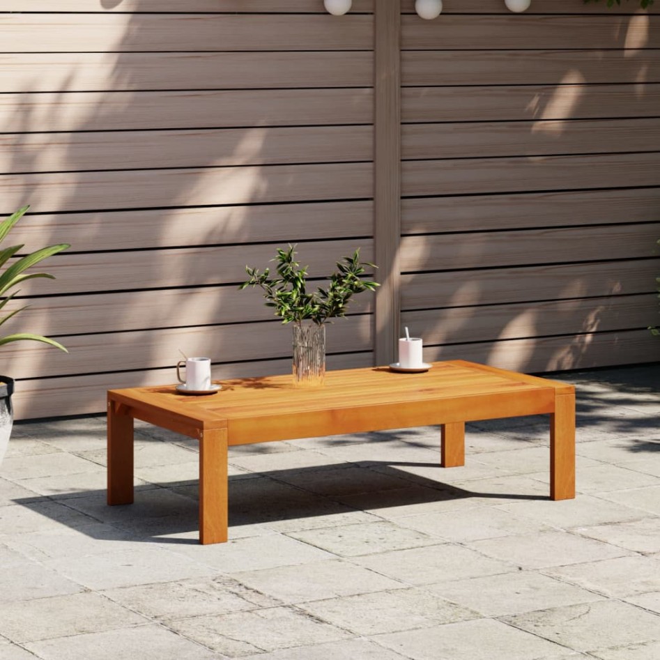 Mesa de jardín madera maciza de acacia 100x50x27