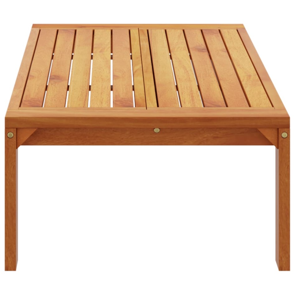 Mesa de jardín madera maciza de acacia 100x50x27