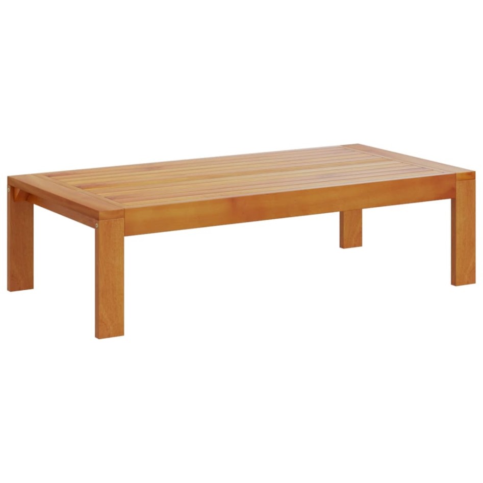 Mesa de jardín madera maciza de acacia 100x50x27