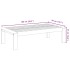 Mesa de jardín madera maciza de acacia 100x50x27