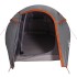 Tienda de campaña túnel 3 personas impermeable gris y