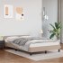 Estructura de cama cabecero cuero sintético capuchino