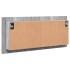Armario de baño con espejo y luz LED gris Sonoma 100x12x45