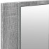 Armario de baño con espejo y luz LED gris Sonoma 100x12x45