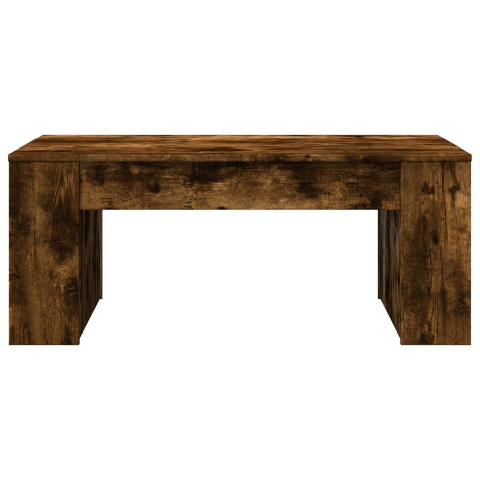Mesa de centro madera de ingeniería roble ahumado 102x55x42