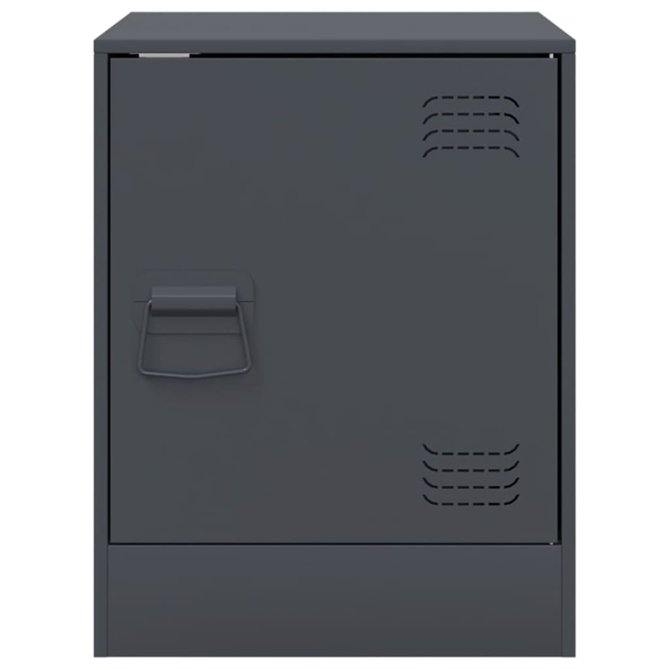 Mesitas de noche 2 unidades gris antracita 34,5x39x44