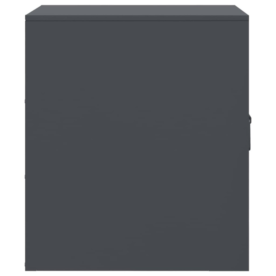 Mesitas de noche 2 unidades gris antracita 34,5x39x44