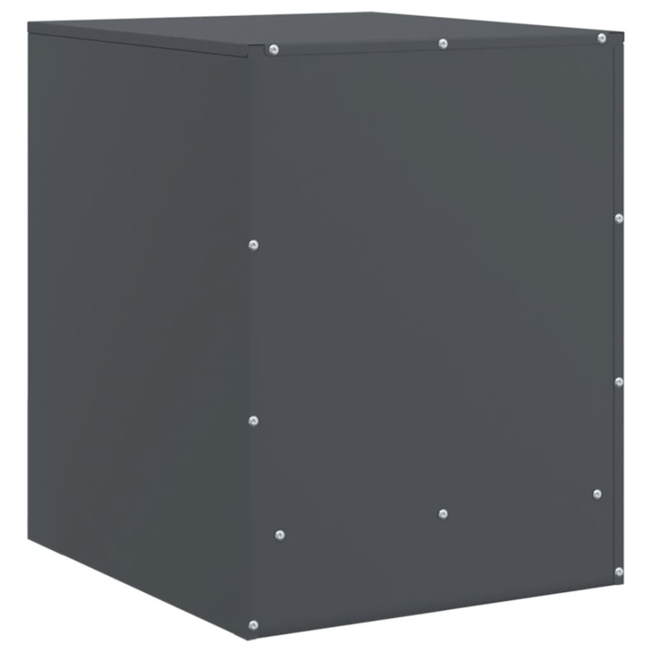 Mesitas de noche 2 unidades gris antracita 34,5x39x44