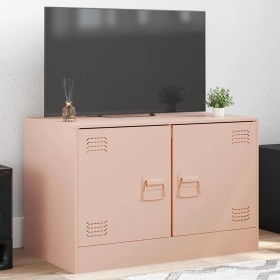 Mueble para TV de acero rosa 67x39x44