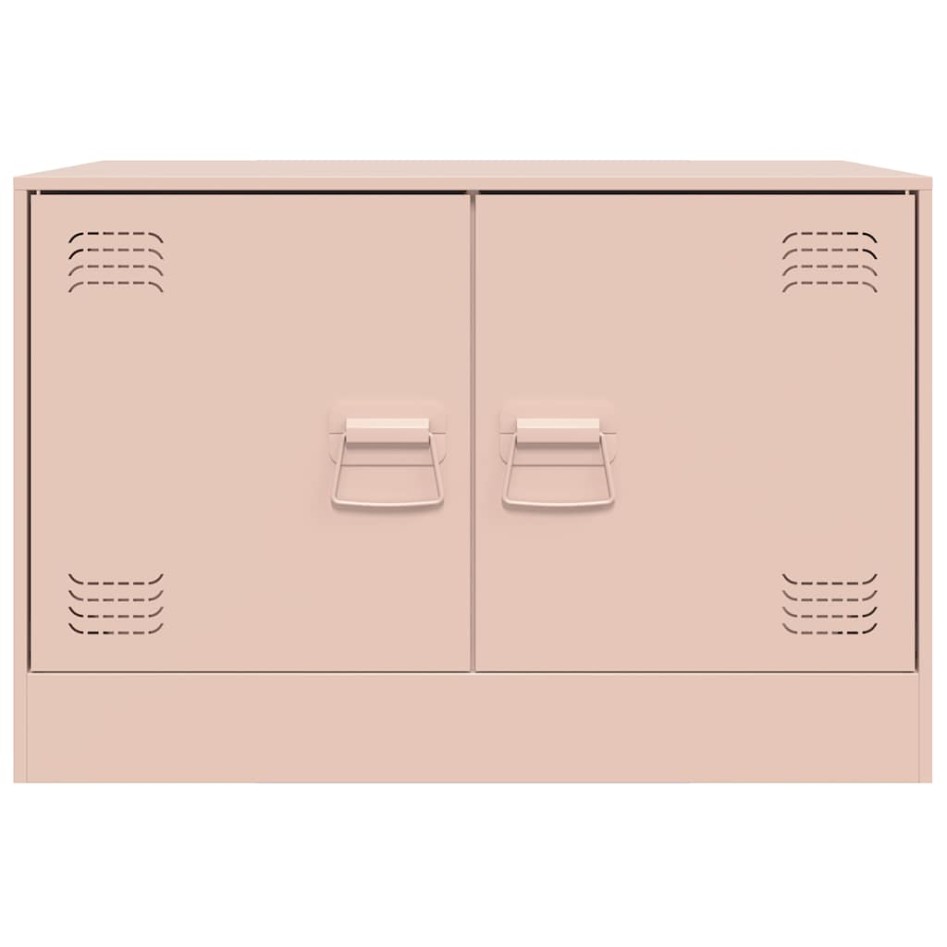 Mueble para TV de acero rosa 67x39x44