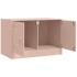 Mueble para TV de acero rosa 67x39x44