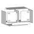 Mueble para TV de acero rosa 67x39x44