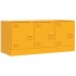 Mueble para TV de acero amarillo mostaza 99x39x44