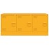 Mueble para TV de acero amarillo mostaza 99x39x44