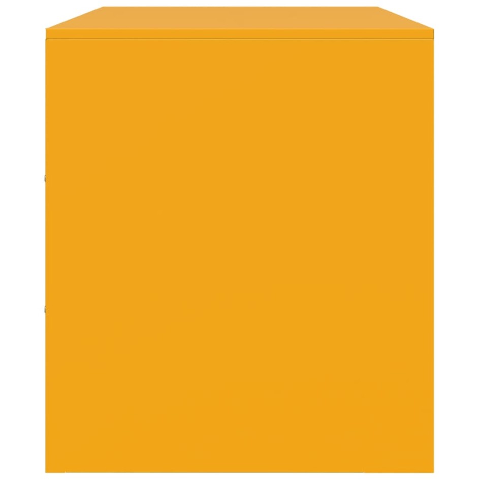 Mueble para TV de acero amarillo mostaza 99x39x44