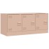 Mueble para TV de acero rosa 99x39x44