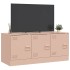 Mueble para TV de acero rosa 99x39x44