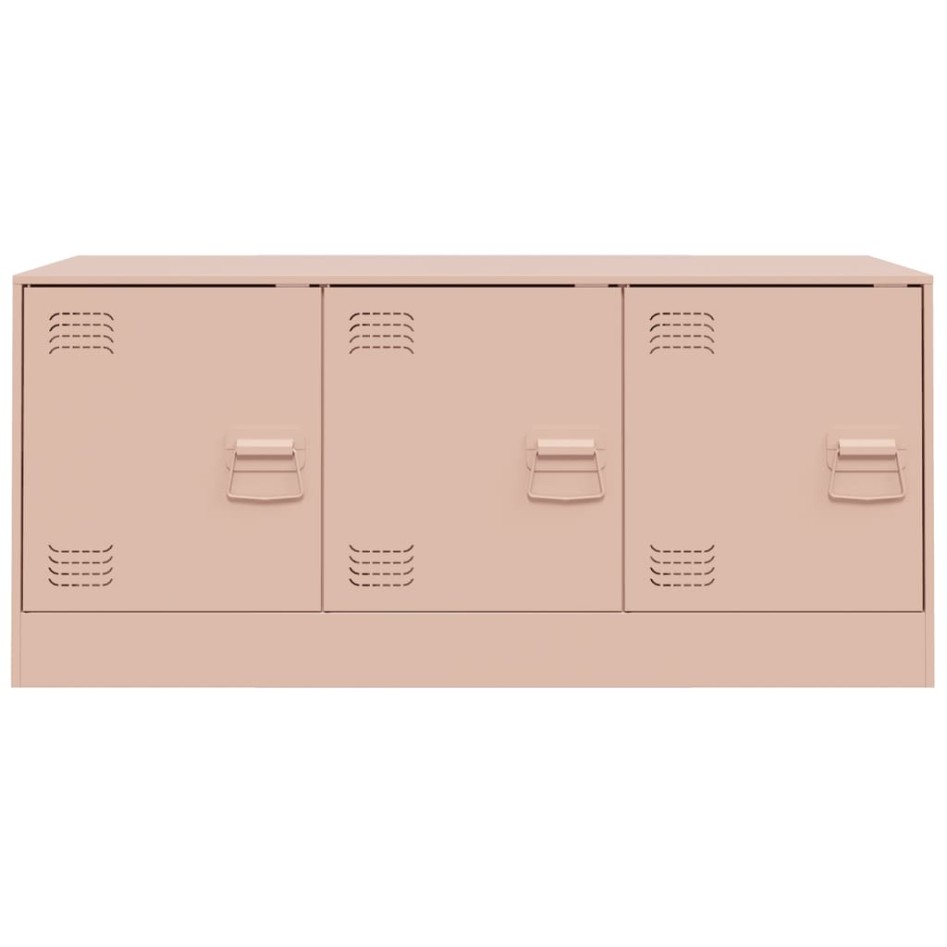 Mueble para TV de acero rosa 99x39x44