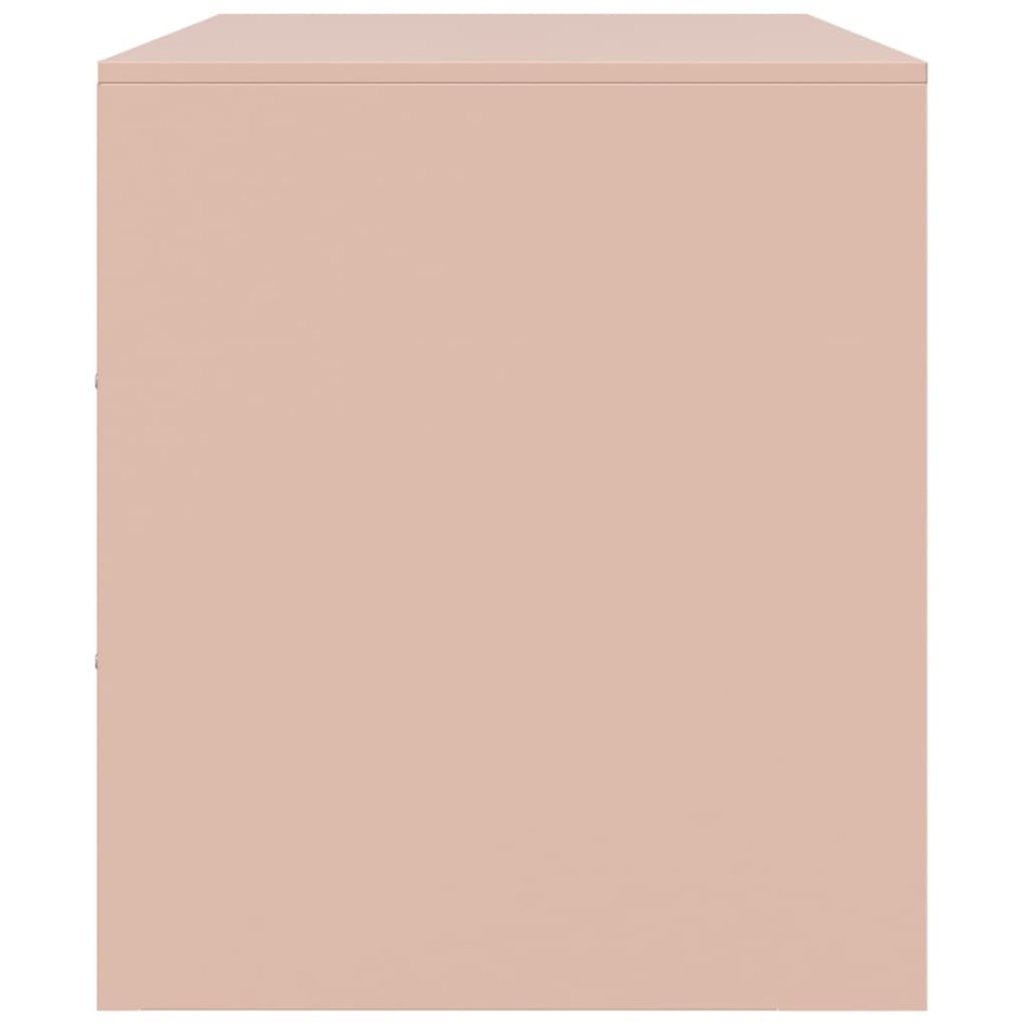 Mueble para TV de acero rosa 99x39x44