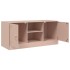 Mueble para TV de acero rosa 99x39x44