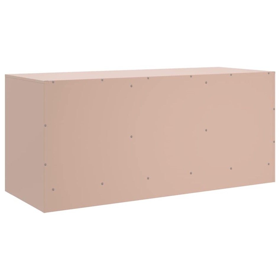 Mueble para TV de acero rosa 99x39x44