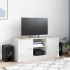 Mueble para TV de acero blanco 99x39x44