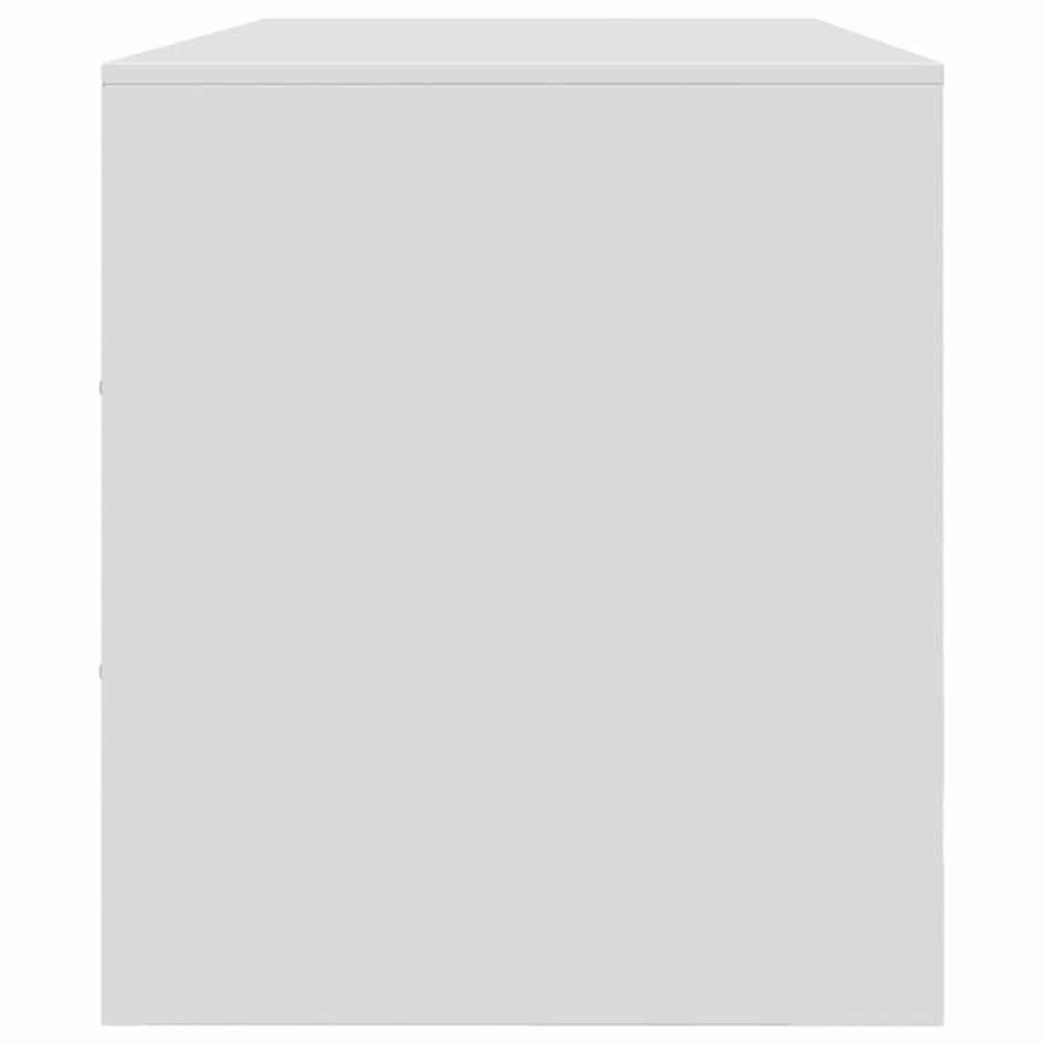 Mueble para TV de acero blanco 99x39x44
