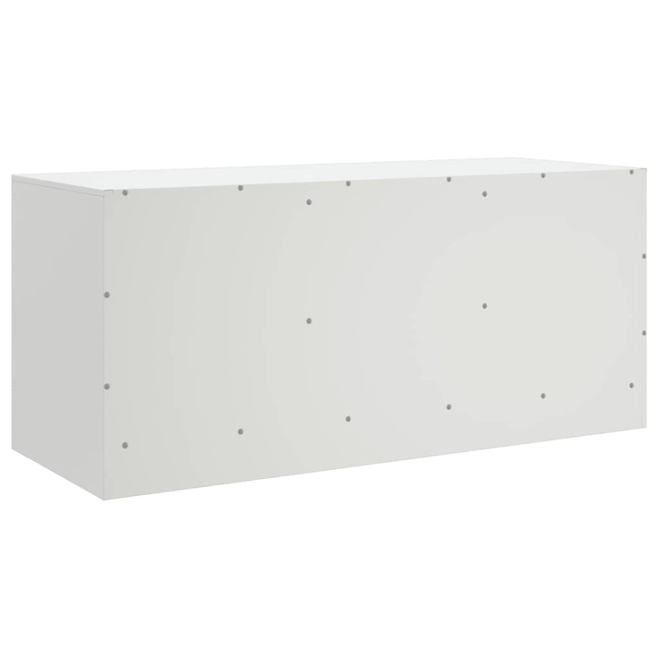 Mueble para TV de acero blanco 99x39x44