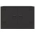 Mueble para TV de acero negro 67x39x44