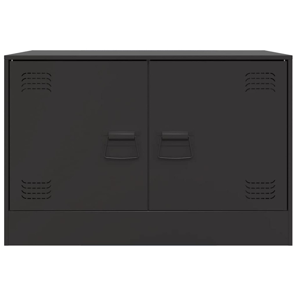 Mueble para TV de acero negro 67x39x44