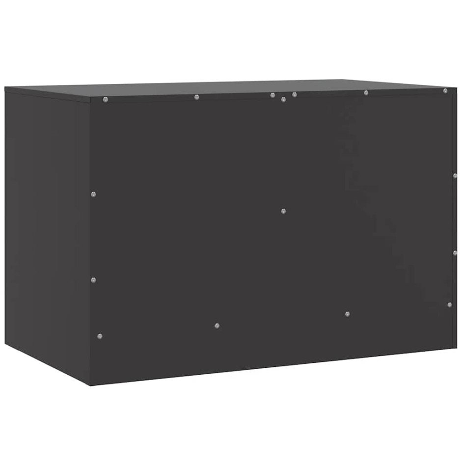 Mueble para TV de acero negro 67x39x44