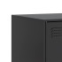 Mueble para TV de acero negro 67x39x44
