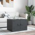 Mesa de centro acero gris antracita 67x50x44