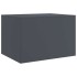 Mesa de centro acero gris antracita 67x50x44