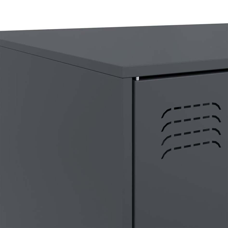 Mesa de centro acero gris antracita 67x50x44