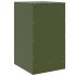 Mesita de noche acero verde oliva 34,5x39x62