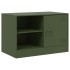 Mueble para TV de acero verde oliva 67x39x44