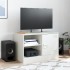 Mueble para TV de acero blanco 67x39x44