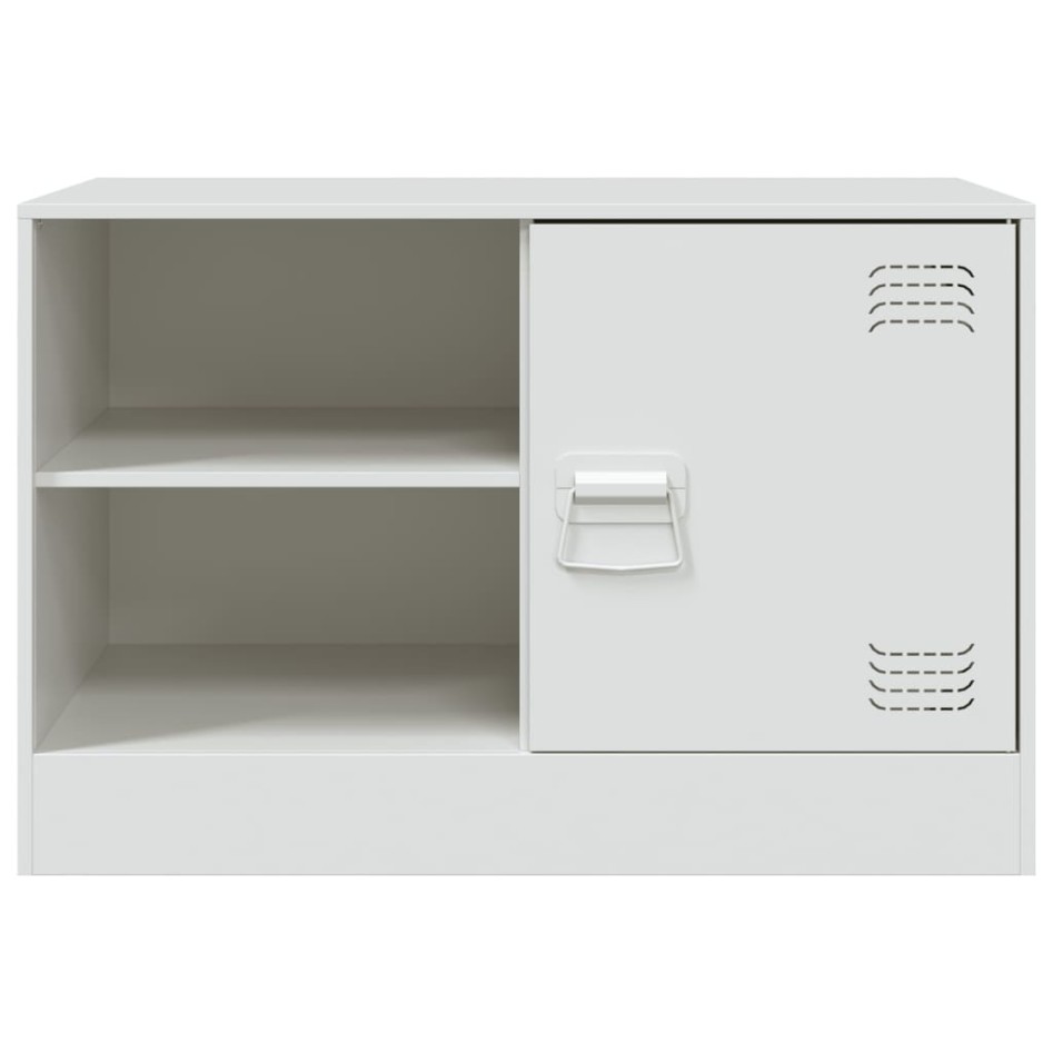 Mueble para TV de acero blanco 67x39x44