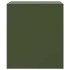 Mesitas de noche 2 unidades acero verde oliva 34,5x39x44