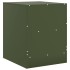 Mesitas de noche 2 unidades acero verde oliva 34,5x39x44
