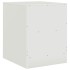 Mesitas de noche 2 unidades acero blanco 34,5x39x44