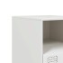 Mesitas de noche 2 unidades acero blanco 34,5x39x44