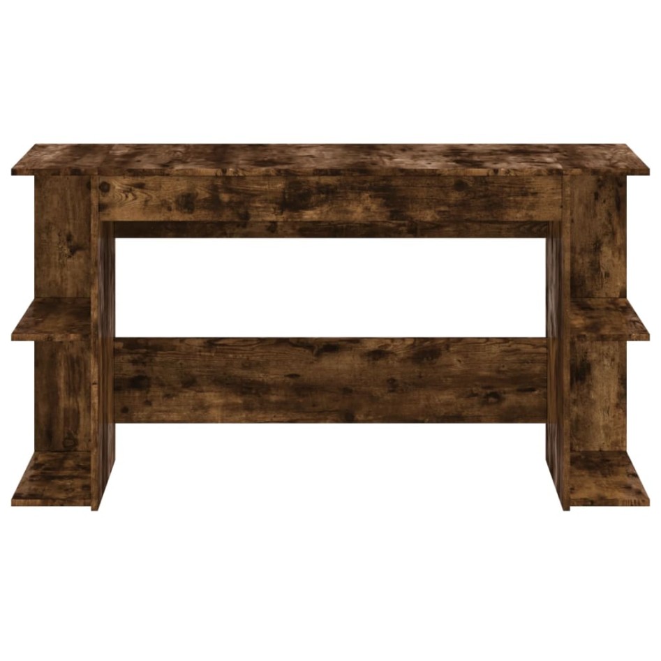Escritorio madera de ingeniería roble ahumado 140x50x75