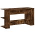 Escritorio madera de ingeniería roble ahumado 140x50x75