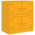 Aparador de acero amarillo mostaza 67x39x73